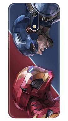 Ironman Captain America Mobile Back Case for Nokia 5.1 (Design - 245)