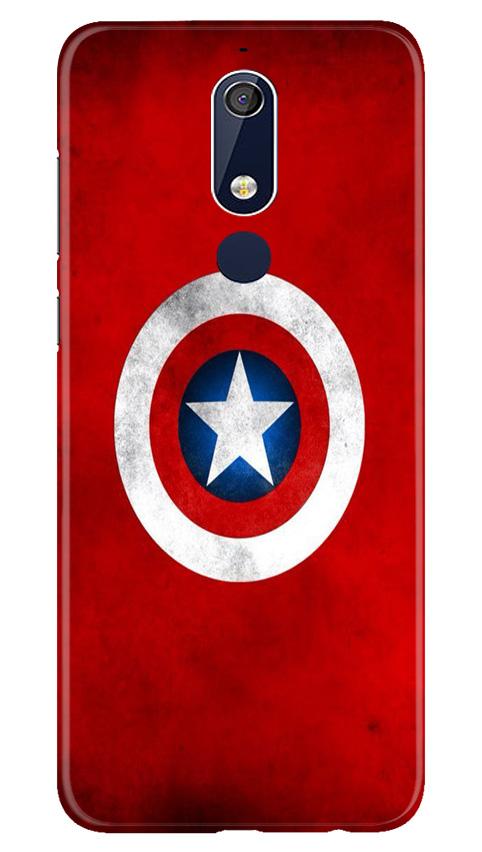 Captain America Case for Nokia 5.1 (Design No. 249)