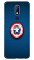 Captain America Shield Case for Nokia 5.1 (Design No. 253)
