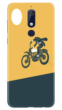 Bike Lovers Mobile Back Case for Nokia 5.1 (Design - 256)