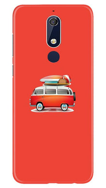 Travel Bus Mobile Back Case for Nokia 5.1 (Design - 258)