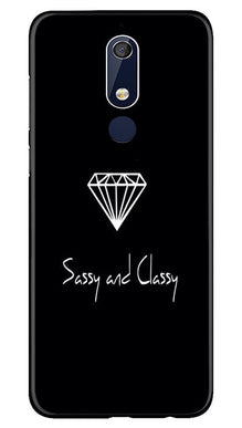 Sassy and Classy Mobile Back Case for Nokia 5.1 (Design - 264)