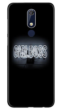 Girl Boss Black Mobile Back Case for Nokia 5.1 (Design - 268)