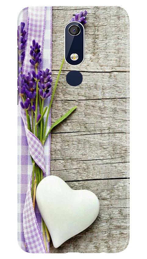 White Heart Case for Nokia 5.1 (Design No. 298)