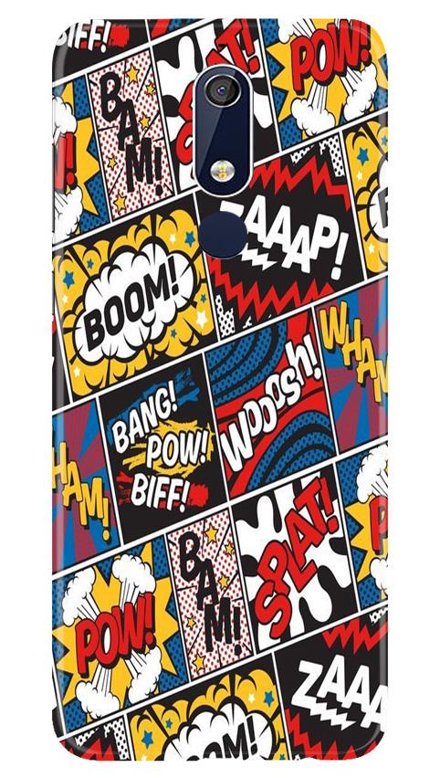 Boom Mobile Back Case for Nokia 5.1 (Design - 302)