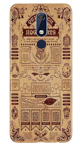 Hogwarts Mobile Back Case for Nokia 5.1 (Design - 304)