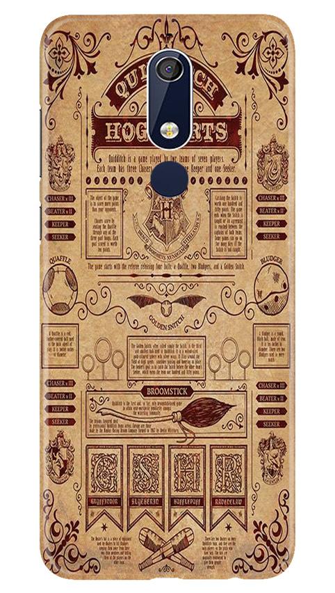 Hogwarts Mobile Back Case for Nokia 5.1 (Design - 304)