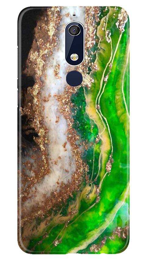Marble Texture Mobile Back Case for Nokia 5.1 (Design - 307)