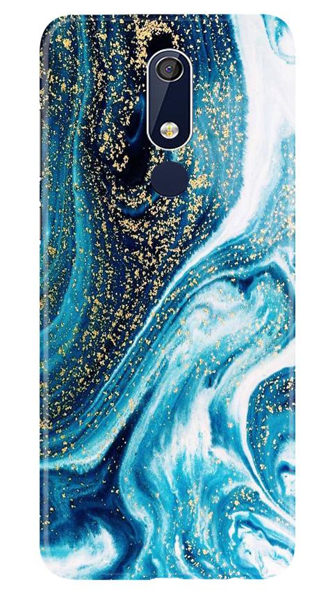 Marble Texture Mobile Back Case for Nokia 5.1 (Design - 308)