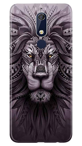 Lion Mobile Back Case for Nokia 5.1 (Design - 315)
