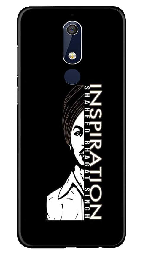 Bhagat Singh Mobile Back Case for Nokia 5.1 (Design - 329)