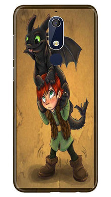 Dragon Mobile Back Case for Nokia 5.1 (Design - 336)