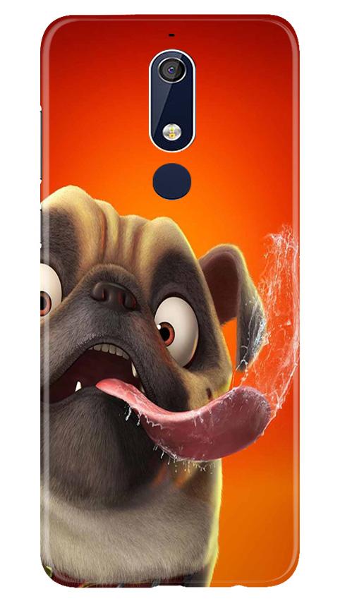 Dog Mobile Back Case for Nokia 5.1 (Design - 343)
