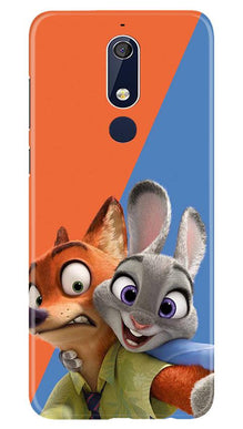 Cartoon Mobile Back Case for Nokia 5.1 (Design - 346)