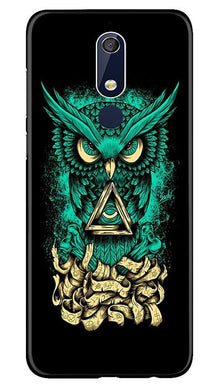 Owl Mobile Back Case for Nokia 5.1 (Design - 358)