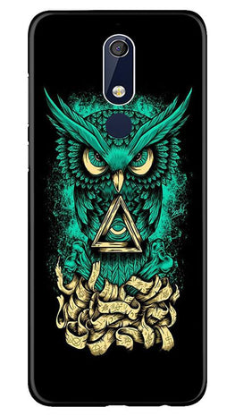 Owl Mobile Back Case for Nokia 5.1 (Design - 358)