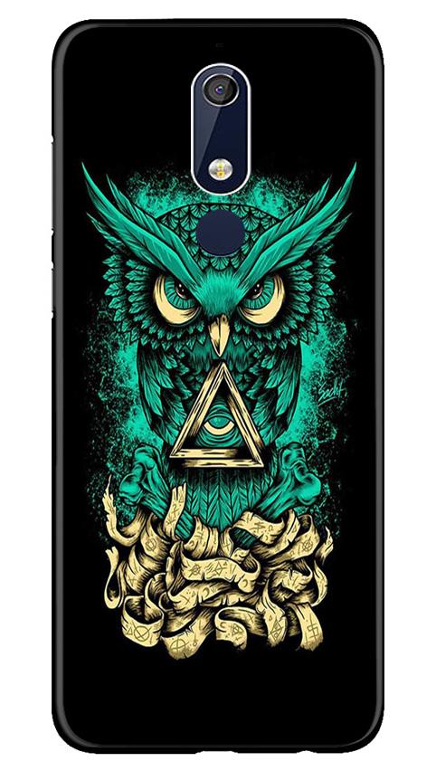 Owl Mobile Back Case for Nokia 5.1 (Design - 358)