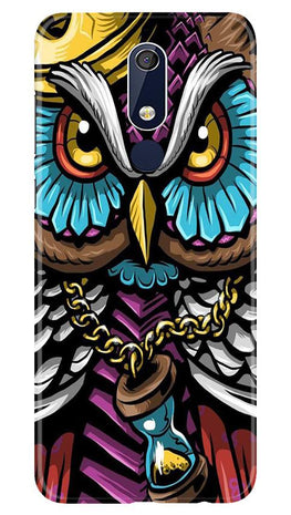 Owl Mobile Back Case for Nokia 5.1 (Design - 359)