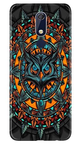 Owl Mobile Back Case for Nokia 5.1 (Design - 360)