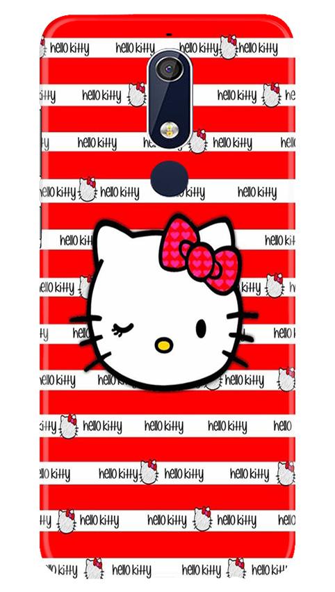Hello Kitty Mobile Back Case for Nokia 5.1 (Design - 364)