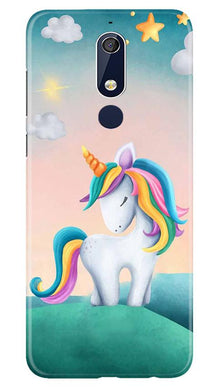 Unicorn Mobile Back Case for Nokia 5.1 (Design - 366)