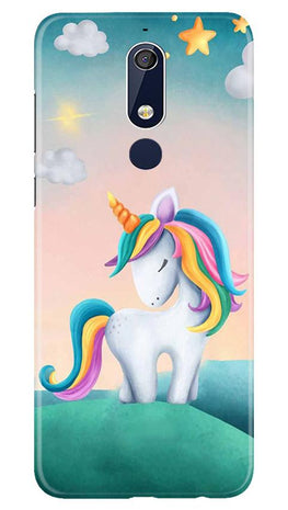 Unicorn Mobile Back Case for Nokia 5.1 (Design - 366)