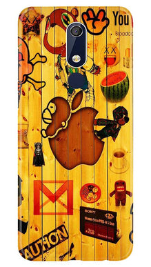 Wooden Texture Mobile Back Case for Nokia 5.1 (Design - 367)