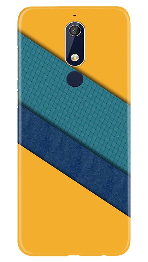 Diagonal Pattern Mobile Back Case for Nokia 5.1 (Design - 370)