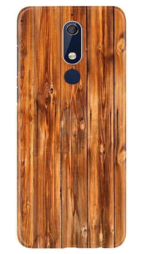 Wooden Texture Mobile Back Case for Nokia 5.1 (Design - 376)