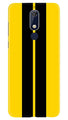 Black Yellow Pattern Mobile Back Case for Nokia 5.1 (Design - 377)