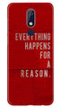 Everything Happens Reason Mobile Back Case for Nokia 5.1 (Design - 378)