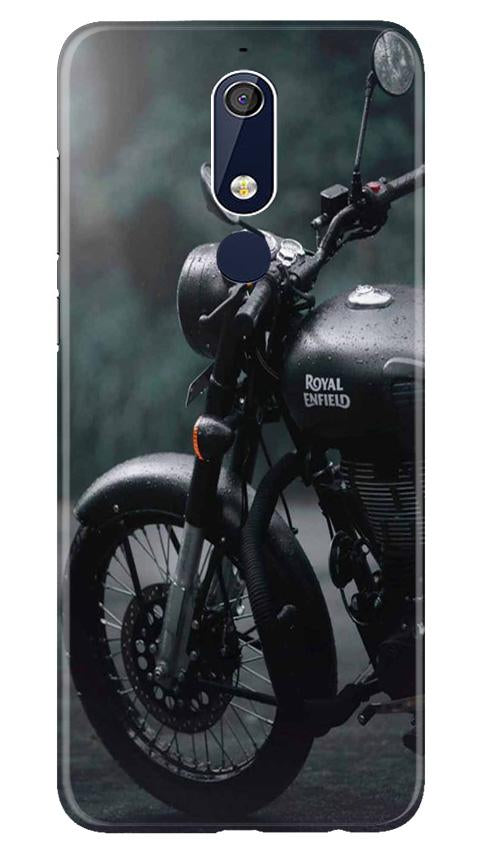 Royal Enfield Mobile Back Case for Nokia 5.1 (Design - 380)
