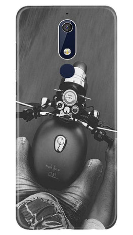 Royal Enfield Mobile Back Case for Nokia 5.1 (Design - 382)