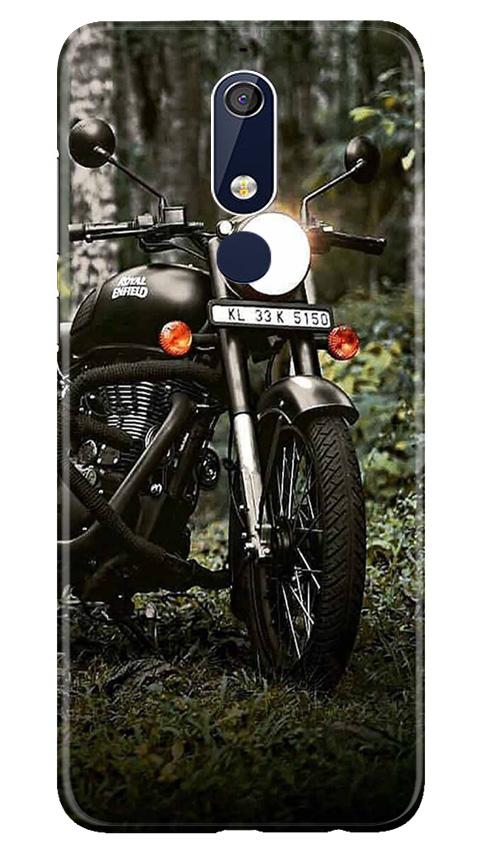 Royal Enfield Mobile Back Case for Nokia 5.1 (Design - 384)