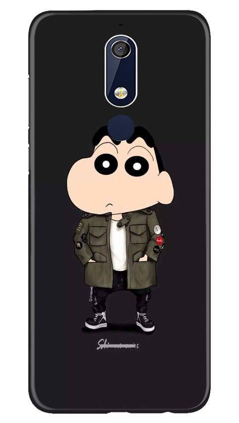 Shin Chan Mobile Back Case for Nokia 5.1 (Design - 391)