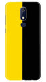 Black Yellow Pattern Mobile Back Case for Nokia 5.1 (Design - 397)