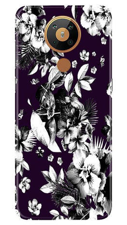 white flowers Case for Nokia 5.3