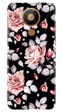 Pink rose Mobile Back Case for Nokia 5.3 (Design - 12)