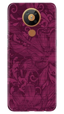 Purple Backround Mobile Back Case for Nokia 5.3 (Design - 22)
