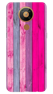 Wooden look Mobile Back Case for Nokia 5.3 (Design - 24)
