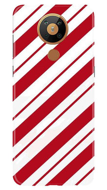 Red White Mobile Back Case for Nokia 5.3 (Design - 44)