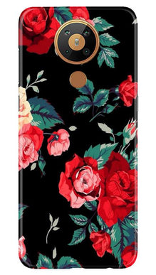 Red Rose2 Mobile Back Case for Nokia 5.3 (Design - 81)