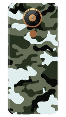 Army Camouflage Mobile Back Case for Nokia 5.3  (Design - 108)