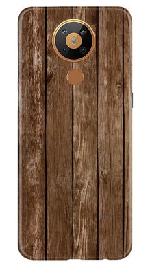 Wooden Look Mobile Back Case for Nokia 5.3  (Design - 112)