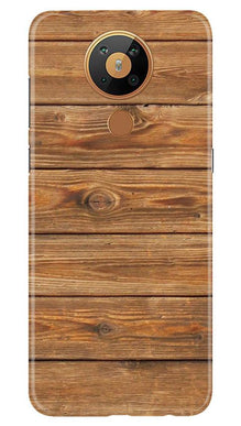 Wooden Look Mobile Back Case for Nokia 5.3  (Design - 113)
