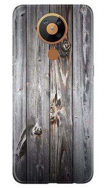 Wooden Look Mobile Back Case for Nokia 5.3  (Design - 114)