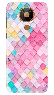 Pink Pattern Mobile Back Case for Nokia 5.3 (Design - 215)