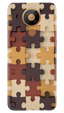 Puzzle Pattern Mobile Back Case for Nokia 5.3 (Design - 217)
