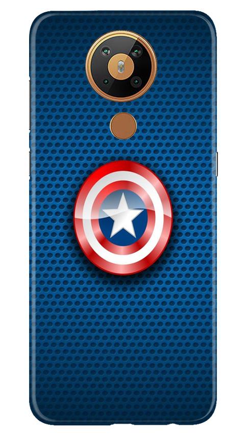 Captain America Shield Case for Nokia 5.3 (Design No. 253)