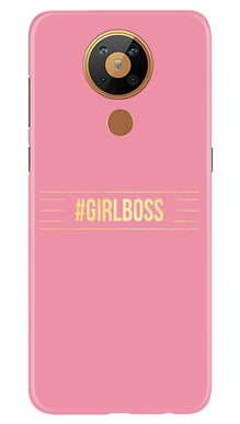 Girl Boss Pink Mobile Back Case for Nokia 5.3 (Design - 263)